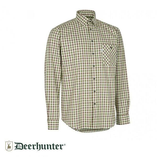 GIDEON SHIRT L/S 399 DH GREEN CHECK 43/44