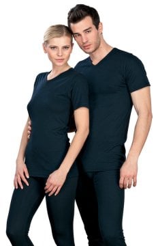 AQUA CM2500 THERMAL KISA KOL V YAKA T-SHIRT UNISEX