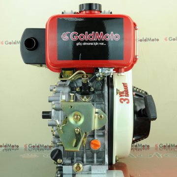 GoldMoto GM178FEN-H Dizel Motor Marşlı 7 Hp Krank Mili Frezeli