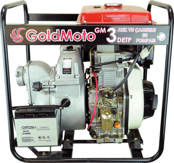 GoldMoto GM3DETP Dizel Kirli Su Pompası 3''