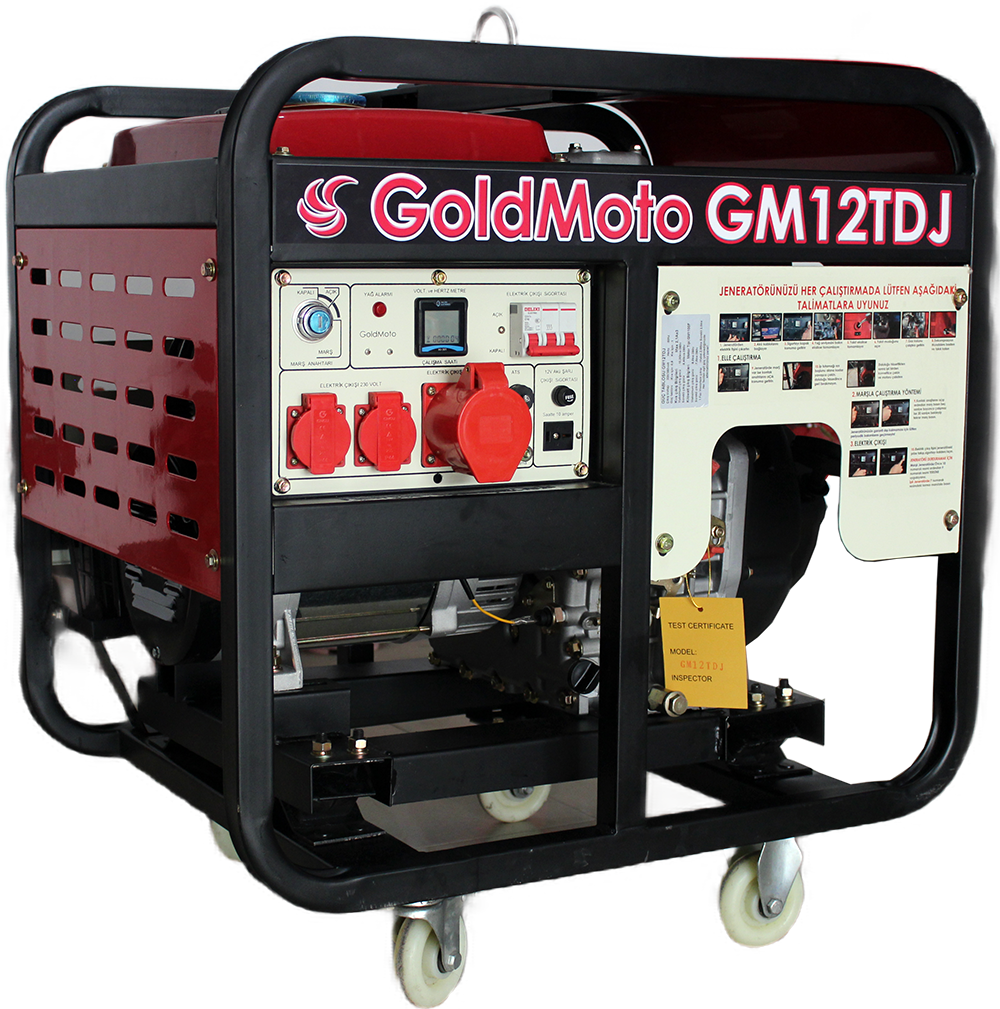 GoldMoto GM12TDJ Dizel Jeneratör 10kVA Trifaze Marşlı