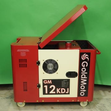 GoldMoto GM12KDJ Dizel Jeneratör 10kVA Monofaze Marşlı Kabinli