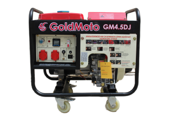 GoldMoto GM4.5DJ Dizel Jeneratör 4.5kVA Monofaze Marşlı