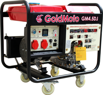 GoldMoto GM4.5DJ Dizel Jeneratör 4.5kVA Monofaze Marşlı