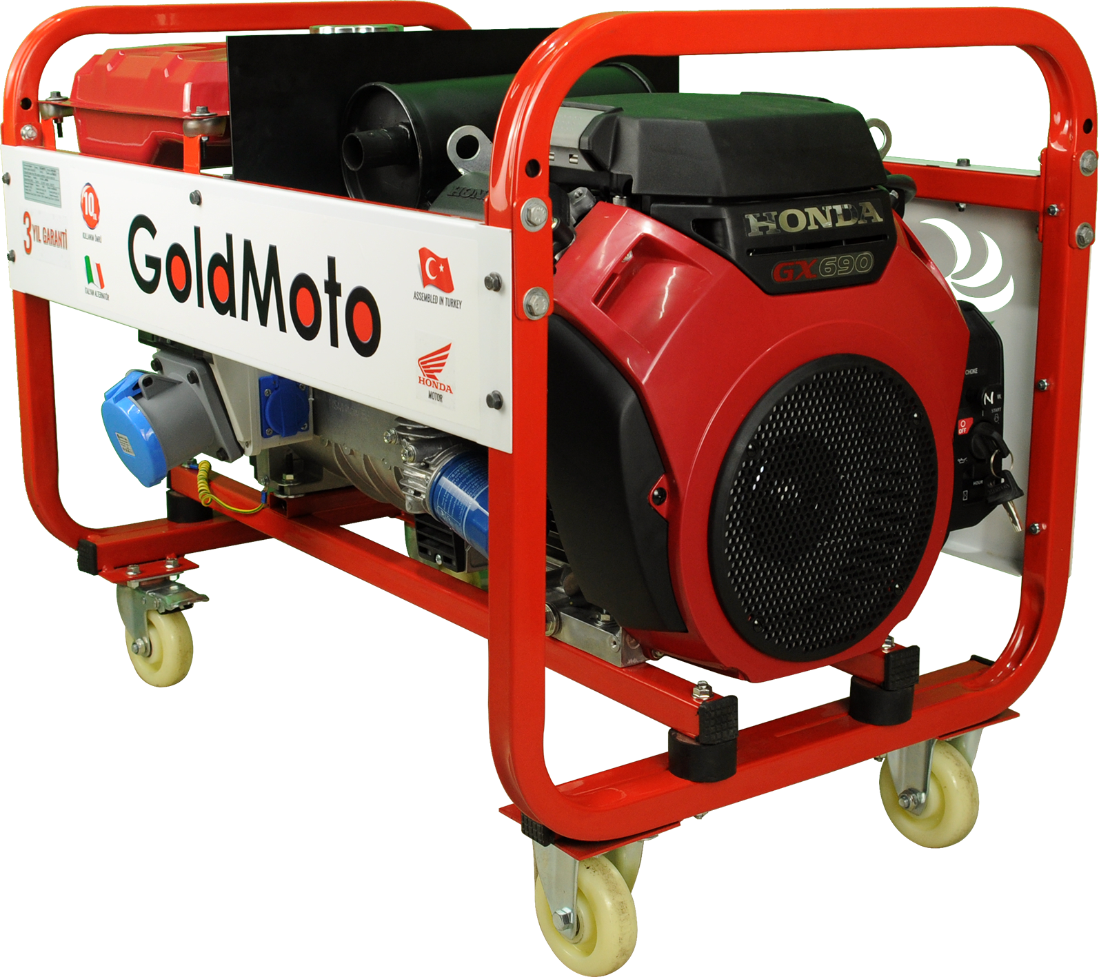 GoldMoto GM16BJH Benzinli Jeneratör 16kVA Monofaze Marşlı