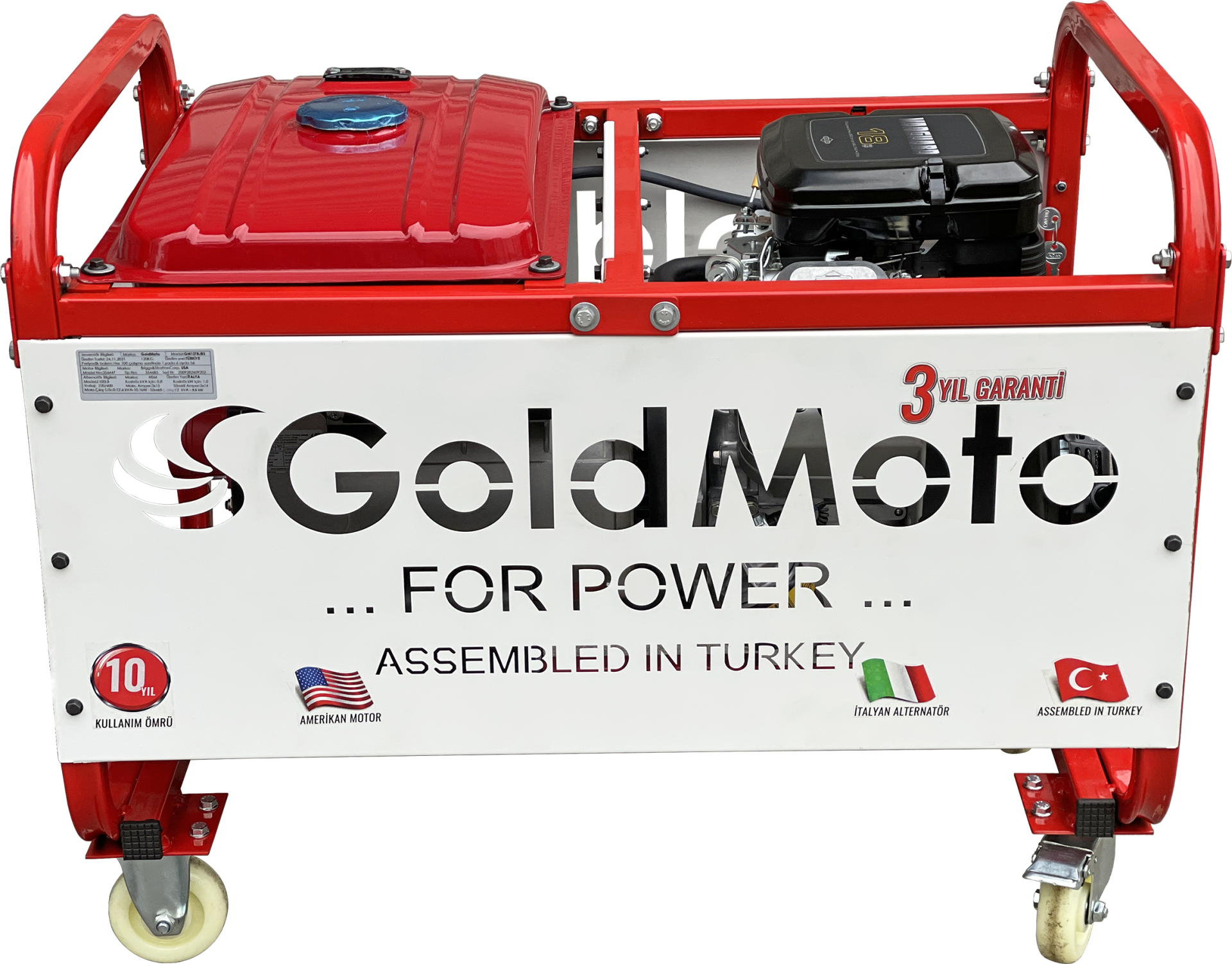 GoldMoto GM12TBJBS Benzinli Jeneratör 11.5kVA Trifaze Marşlı