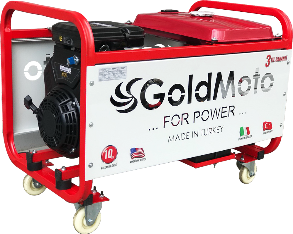 GoldMoto GM16BJBS Benzinli Jeneratör 14.6Kva Monofaze Marşlı