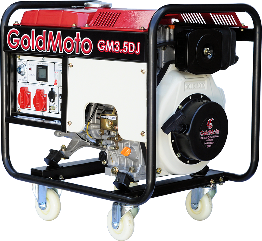 GoldMoto GM3.5DJ Dizel Jeneratör 4.5kVA Monofaze Marşlı