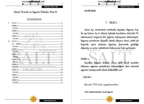 Deniz Ticaret Ve Sigorta 2. Dönem Part-6 (2020-2021)-KKÜ-Konu Anlatım Kitapçığı