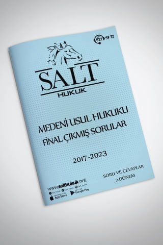 Medeni Usul Hukuku Final/Büt Çıkmış Soru-Konu Anlatım Kitapçığı