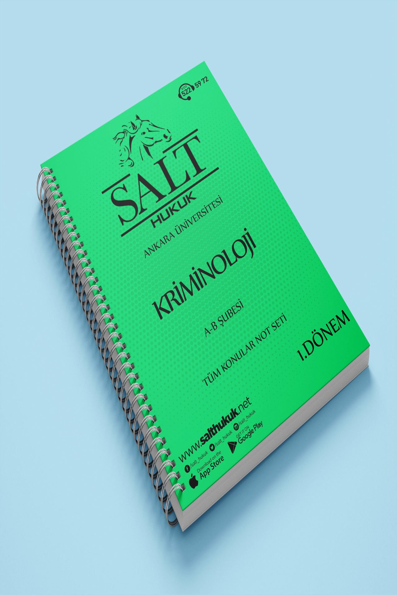 KRİMİNOLOJİ Amfi A-B 1. Dönem Tüm Konular Not Seti-Spiralli