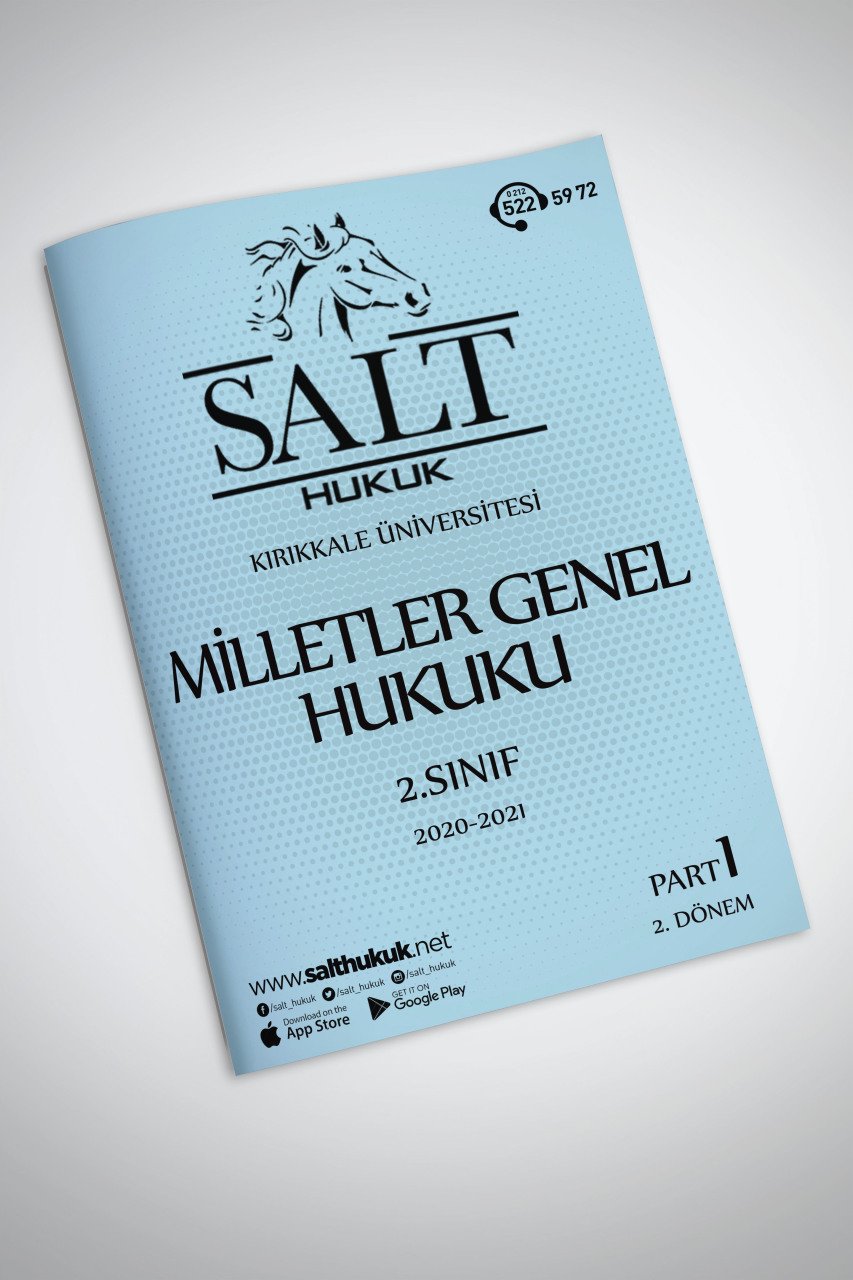 Milletler Genel Hukuku 2. Dönem Part-1 (2020-2021)-KKÜ-Konu Anlatım Kitapçığı