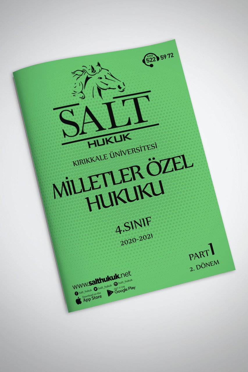 Milletler Özel Hukuku 2. Dönem Part-1 (2020-2021)-KKÜ-Konu Anlatım Kitapçığı