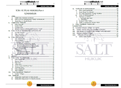 İcra ve İflas Hukuku 1. Dönem Part-1 (2020-2021)-KKÜ-Konu Anlatım Kitapçığı