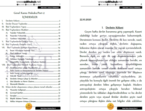 Genel Kamu 1. Dönem Part-2 (2020-2021)-KKÜ-Konu Anlatım Kitapçığı