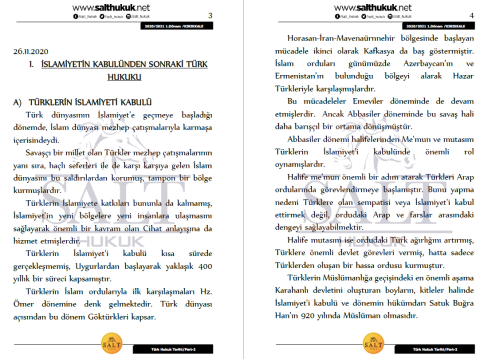 Türk Hukuk Tarihi 1. Dönem Part-2 (2020-2021)-KKÜ-Konu Anlatım Kitapçığı
