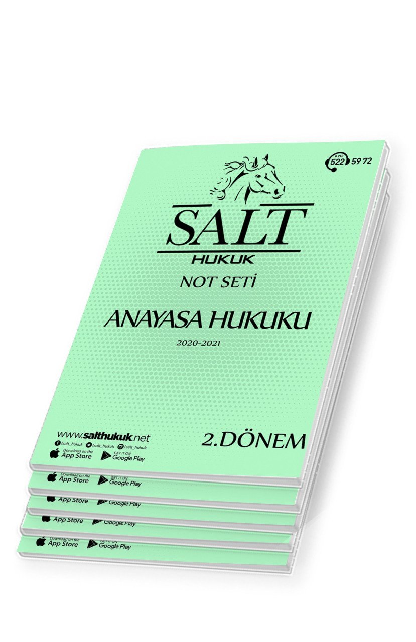 Anayasa Hukuku Amfi 1-2-3 2. Dönem Not Seti (2020-2021)-DEÜ-Konu Anlatım Kitapçığı