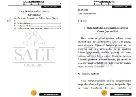 Vergi Hukuku Amfi 1-2 2. Dönem Not Seti (2020-2021)-DEÜ-Konu Anlatım Kitapçığı