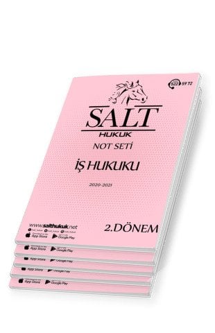 İş Hukuku Amfi 1-2 2. Dönem Not Seti (2020-2021)-DEÜ-Konu Anlatım Kitapçığı