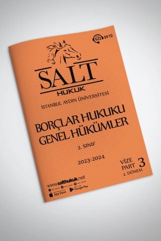 Borçlar Genel Hukuku 2. Dönem Vize Part-3 (2023-2024)-İAÜ-Konu Anlatım Kitapçığı