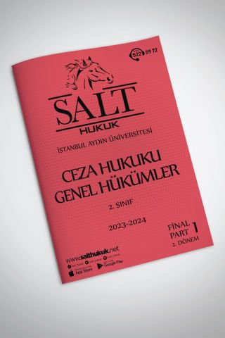 Ceza Genel Hukuku 2. Dönem Final Part-1 (2023-2024)-İAÜ-Konu Anlatım Kitapçığı