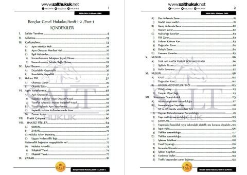 Borçlar Genel Hukuku Amfi 1-2 2. Dönem Part-1 (2020-2021)-DEÜ-Konu Anlatım Kitapçığı