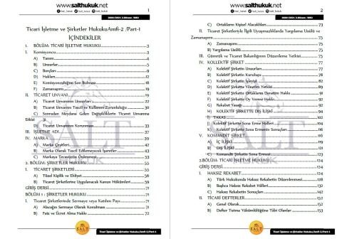 Ticaret İşletme ve Şirketler Hukuku Amfi 2 2. Dönem Part-1 (2020-2021)-DEÜ-Konu Anlatım Kitapçığı