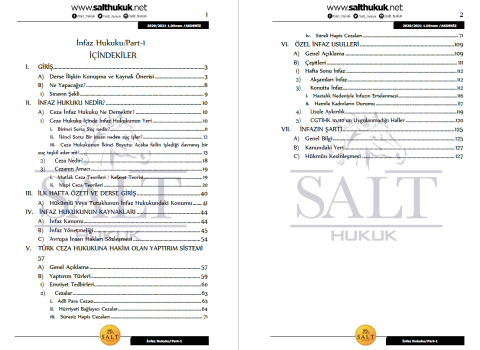 İnfaz Hukuku 1.Dönem Part-1 (2020-2021)-AKHF-Konu Anlatım Kitapçığı