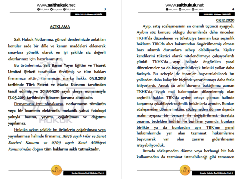 Borçlar Özel Hukuku 1. Dönem Part-4 (2020-2021)-AKHF-Konu Anlatım Kitapçığı