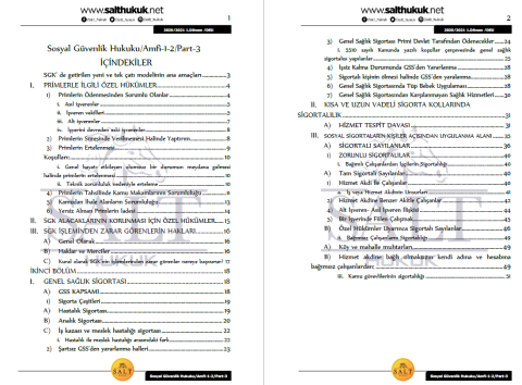 Sosyal Güvenlik Hukuku Amfi 1-2 1. Dönem Part-3 (2020-2021)-DEÜ-Konu Anlatım Kitapçığı