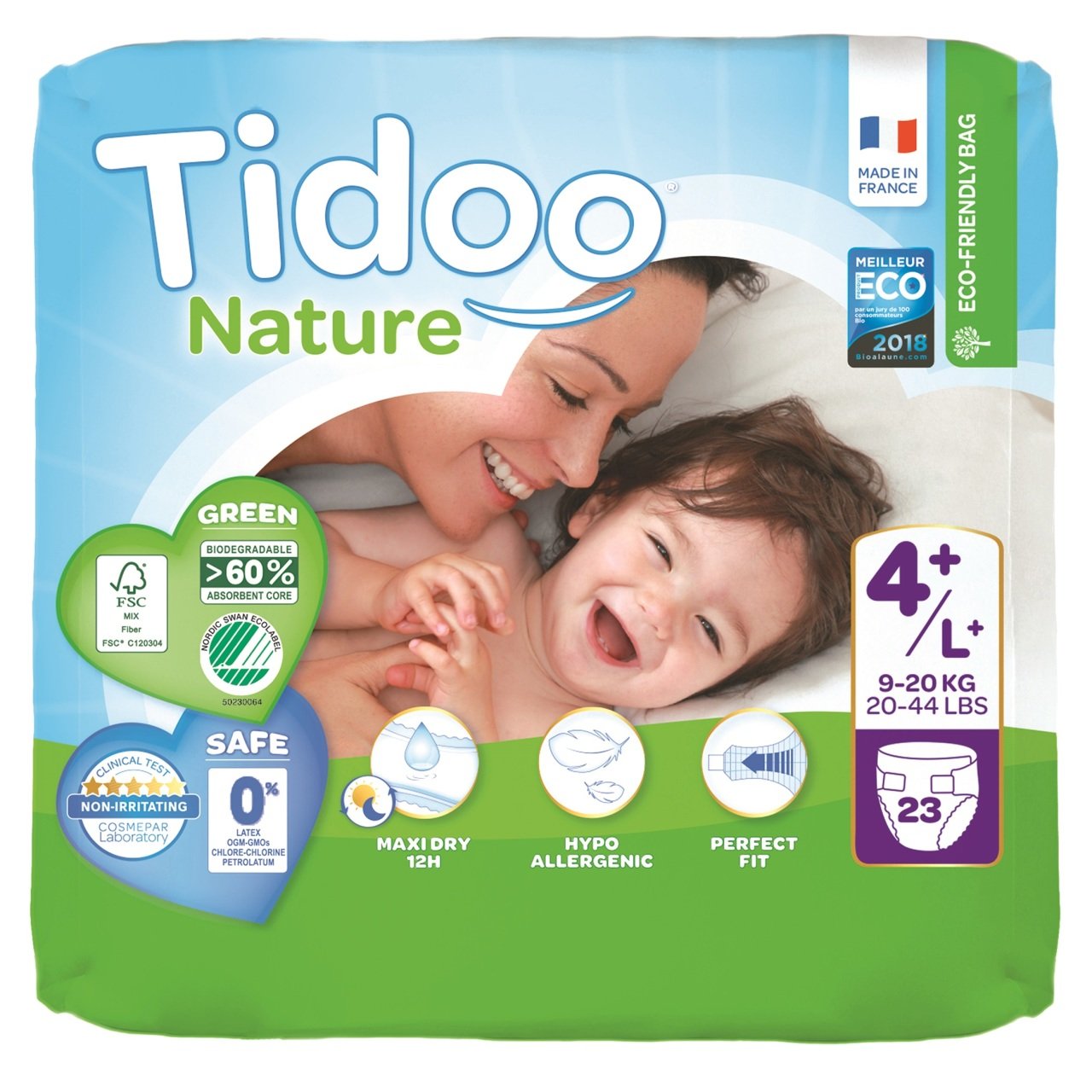 Tidoo Antialerjik-Ekolojik Bebek Bezi No 4 Maxi Single 12-25 Kg  23Ad