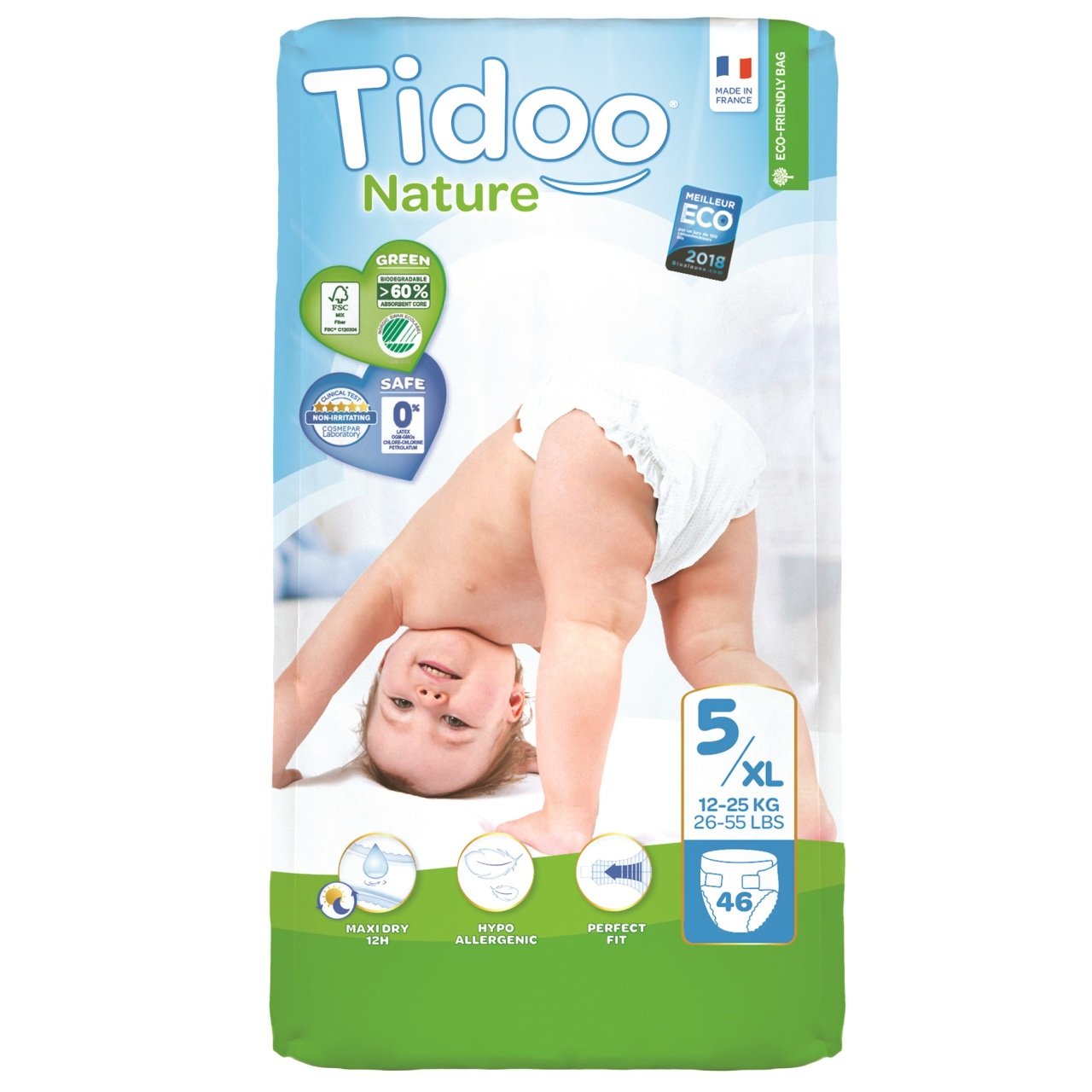Tidoo Antialerjik-Ekolojik Bebek Bezi No 5 Jumbo Maxi 12-25 Kg  46Ad