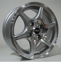 Megatork TORK 3309 5.5x13inç 4x100 et35 73.1 Silver Machined Çelik Jant