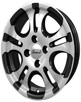 CMS 541 6x14inç 4x108 Black Diamond Çelik Jant