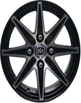 Kormetal KM 824 6x14inç 4x100 et35 67.1 Black Machined Çelik Jant