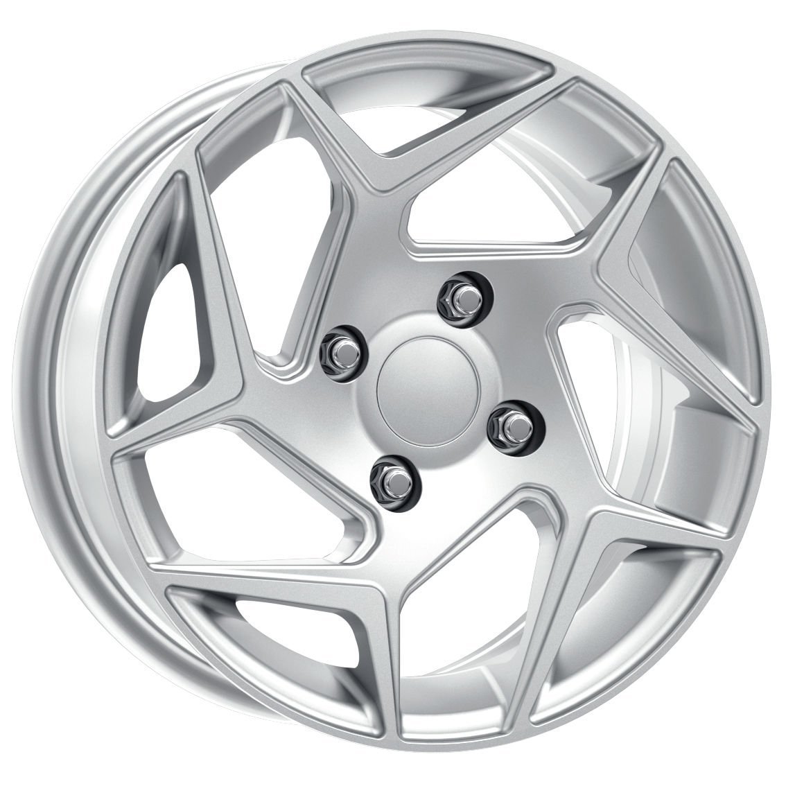 DY 064 6x14inç 4x100 ET35 73.1 Silver Machıned Replika Çelik Jant