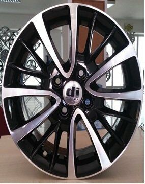 Dj DJ 551 6.5x15inç 4x108 Black + Silver Diamond + MAPP Çelik Jant