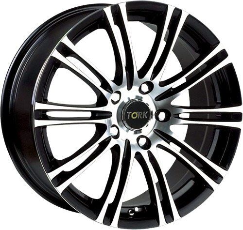 Megatork TORK 271 6x14inç 4x108 BLACK MACHINED+BLACK ÇELİK JANT