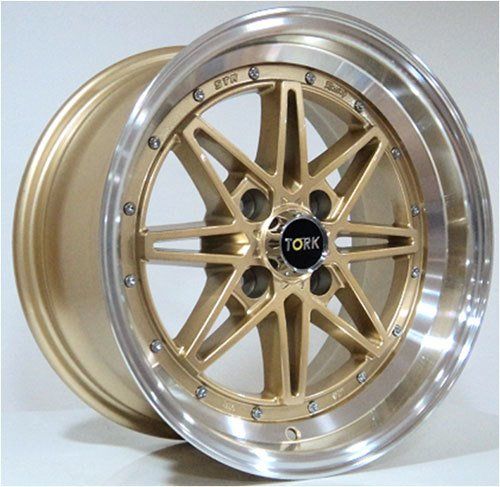 Megatork TORK 9105 7.5x15inç 4x100 Gold Lip Machined Çelik Jant