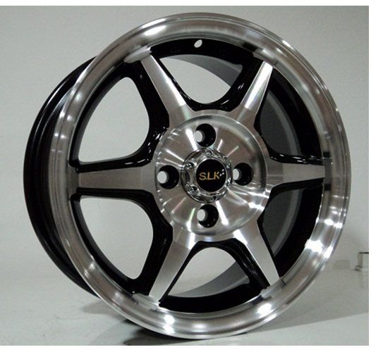 Slk SLK 1005 6x14inç 4x100 Black Machined Çelik Jant
