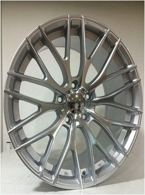 Slk SLK 1475 8x18inç 5x120 Black+Silver Machined Çelik Jant