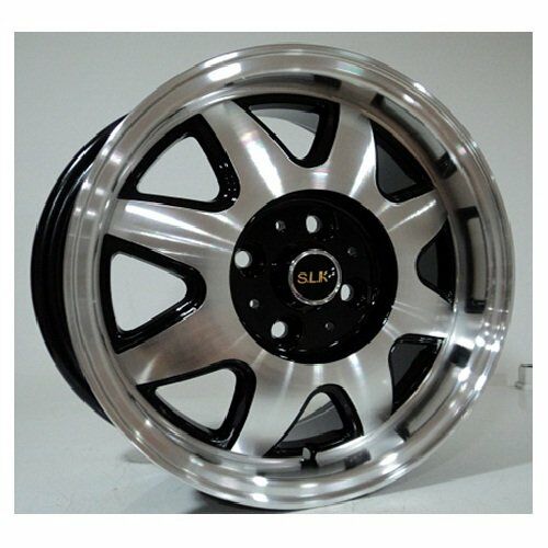 Slk SLK 1546 6x14inç 4x100 Black Gun Silver Machined Çelik Jant