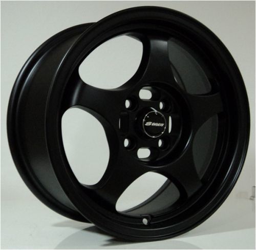 Slk SLK 1421 6.5x15inç 4x100 Mat Black Spoon Çelik Jant
