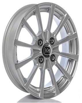 Kormetal KM 214 6x14inç 4x100 et35 67.1 Black Machined Çelik Jant