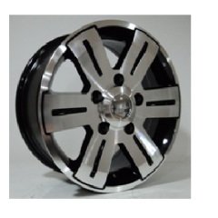 Powcan BK 562 7X15inç 5x130 Black Machined Çelik Jant