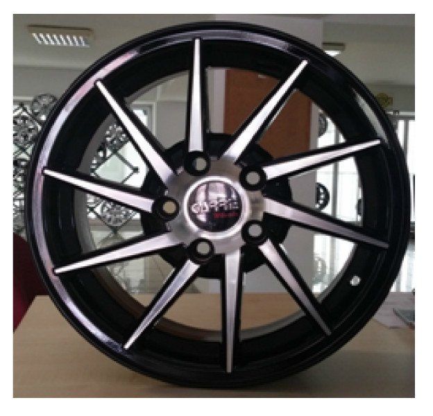 Carre CAR 486 6x14inç 4x108 Black + Silver + Gun Diamond Çelik Jant