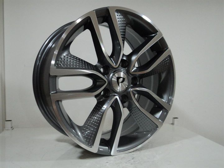 POWCAN 5087 6.5x15inç 4x100 et35 60.1 Black Machined Çelik Jant