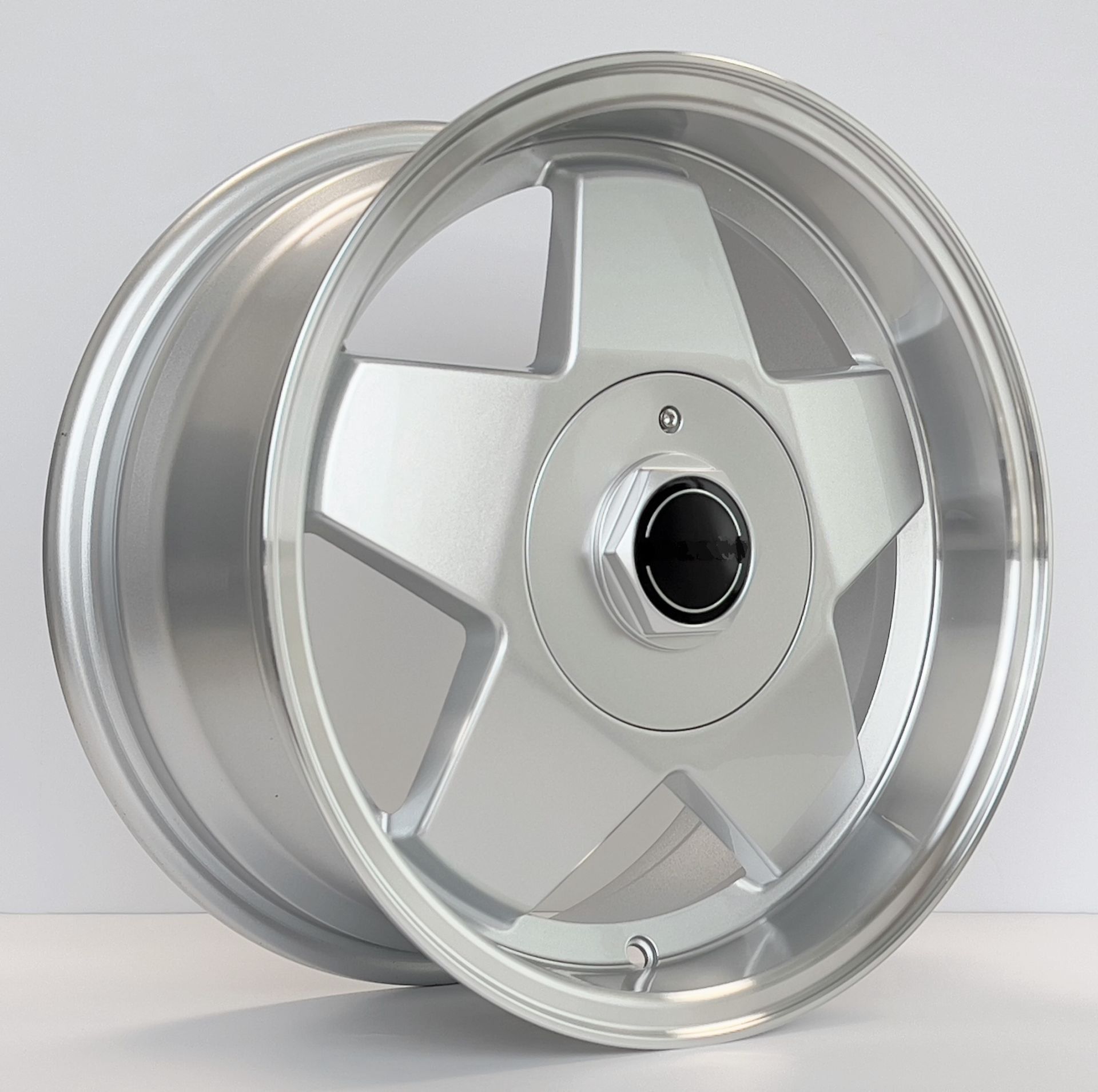BKY 1235 7X16inç 4X100 ET35 73.1 SILVER+LIP MACHINED ÇELİK JANT