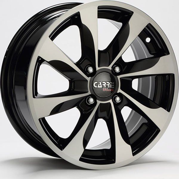 Carre CAR 431 6x14inç 4x98 Black + Silver Diamond Çelik Jant
