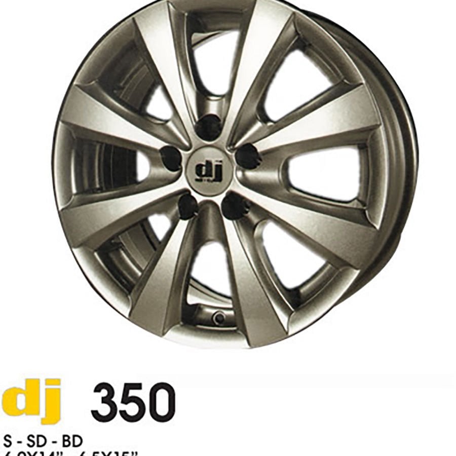 DJ 350 6.5x14inç 4x100 SİLVER Çelik Jant